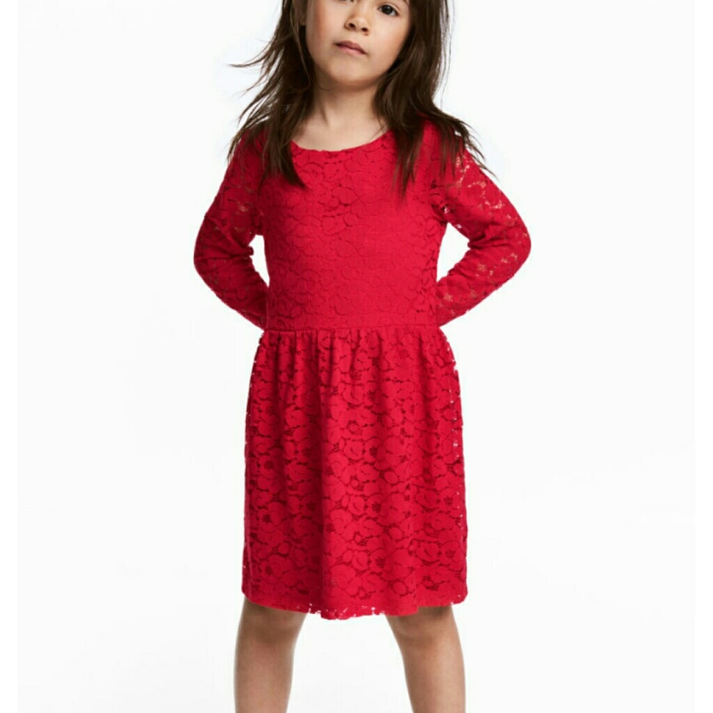 NWT H&M Red Laced Dress
